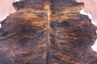 Thumbnail for Brindle Natural Cowhide Rug - Large 6'10