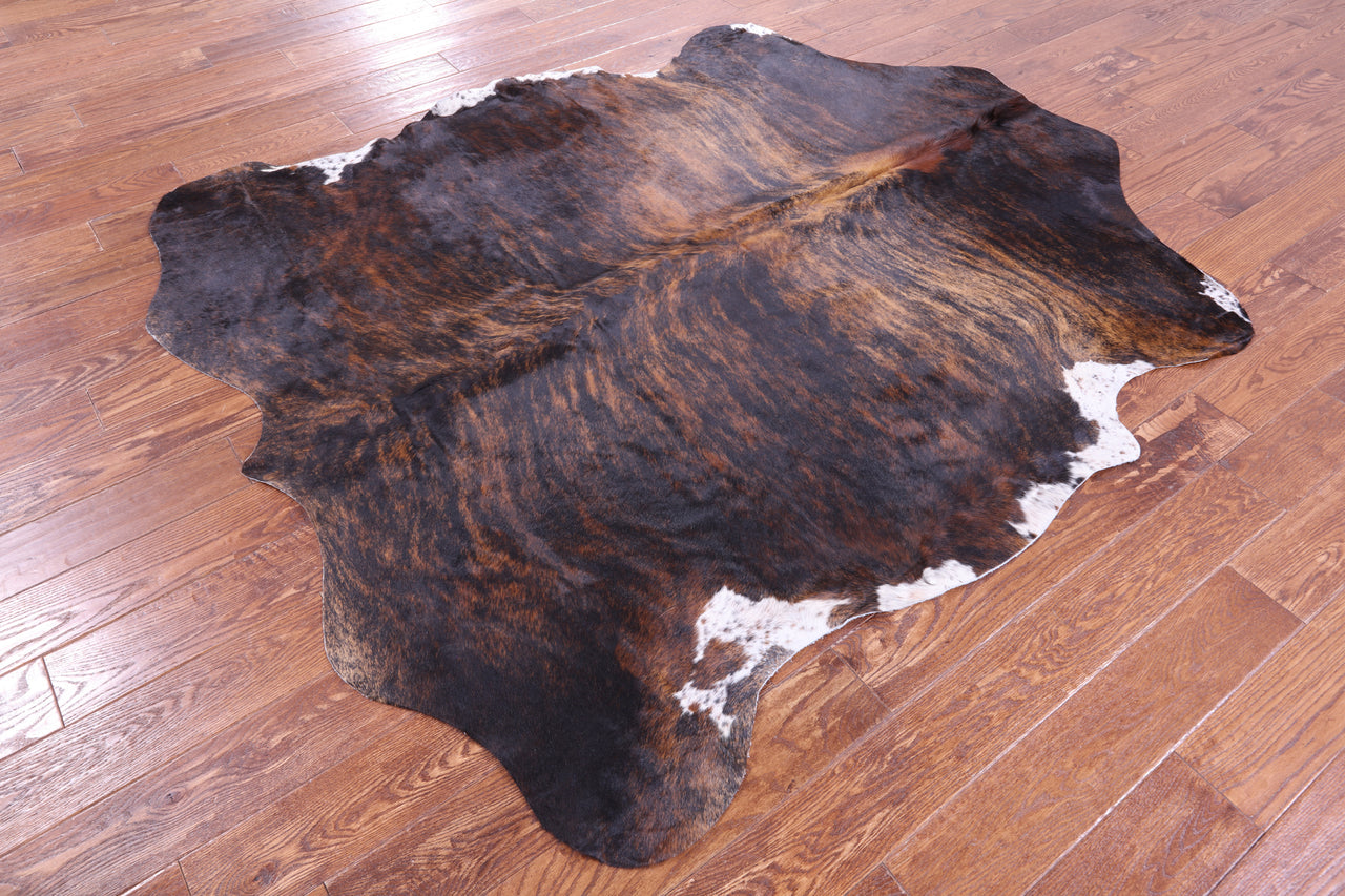 Brindle Natural Cowhide Rug - Large 6'10"H x 5'10"W