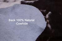 Thumbnail for Brown & White Natural Cowhide Rug - Medium 6'3