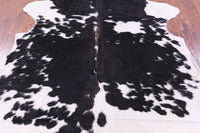 Thumbnail for Black & White Natural Cowhide Rug - Large 6'9