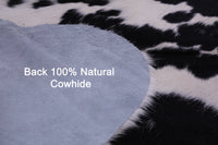 Thumbnail for Black & White Natural Cowhide Rug - Large 6'9