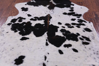 Thumbnail for Brown & White Natural Cowhide Rug - Large 6'6