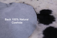 Thumbnail for Brown & White Natural Cowhide Rug - Large 6'6