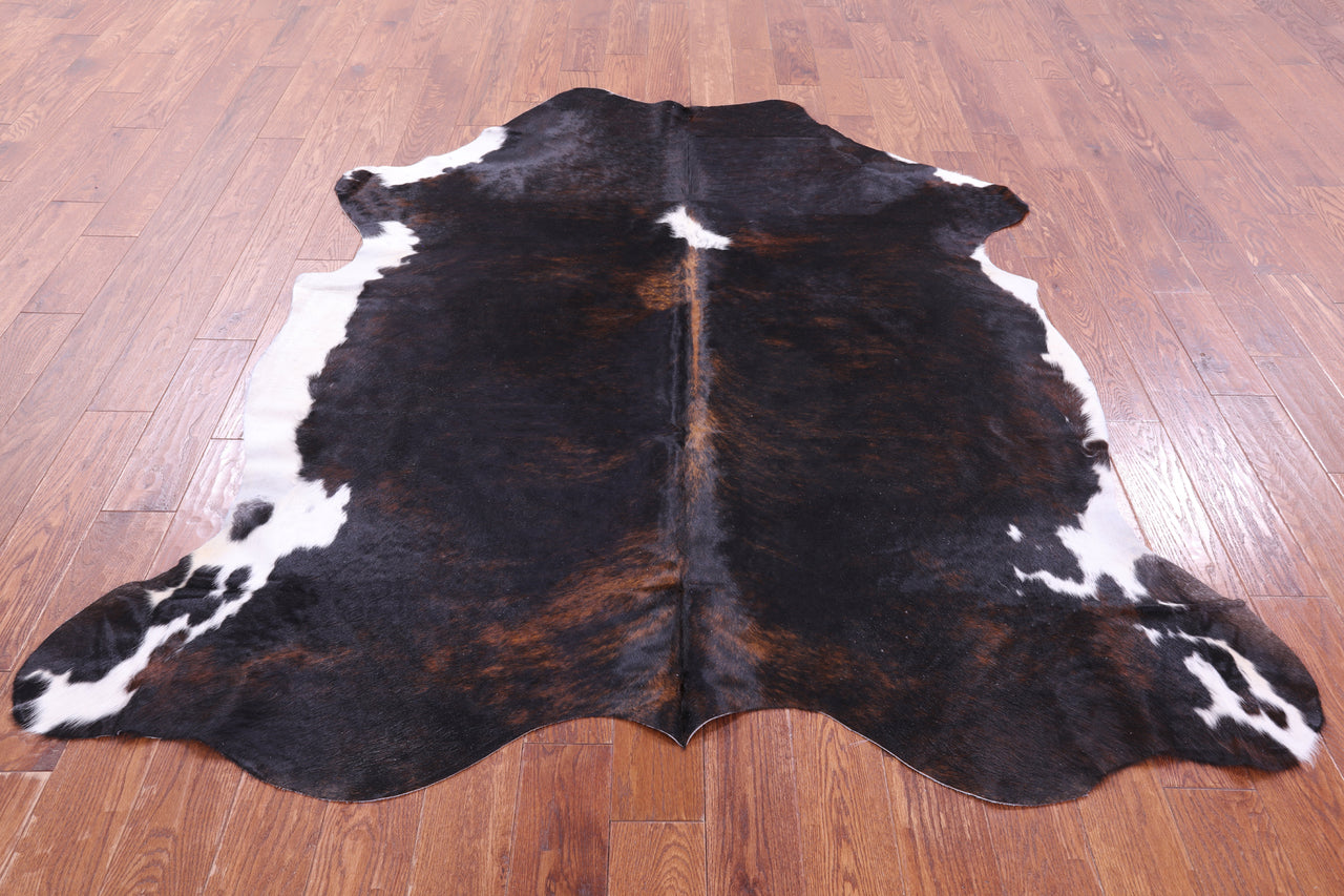 Tricolor Natural Cowhide Rug - XLarge 7'0"H x 6'4"W