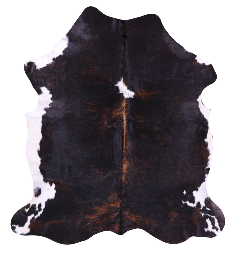 Tricolor Natural Cowhide Rug - X-Large 7'0"H x 6'4"W
