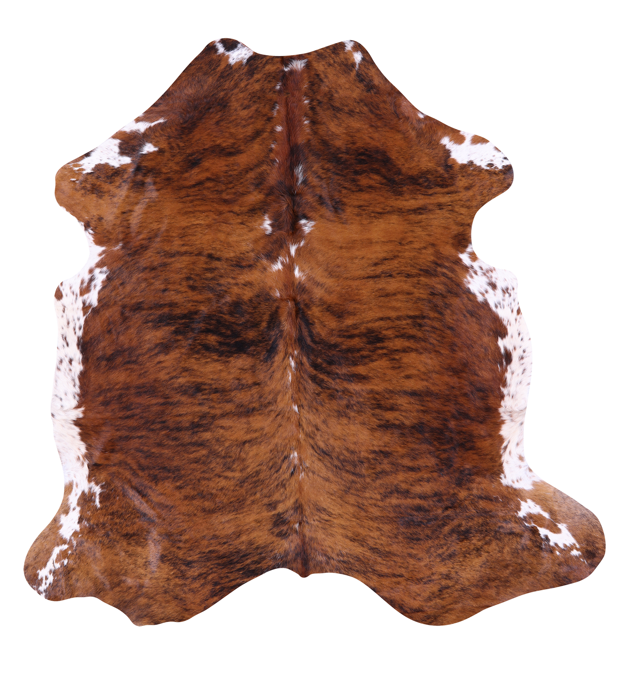 Brindle Natural Cowhide Rug - Large 6'6"H x 6'3"W