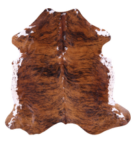 Thumbnail for Brindle Natural Cowhide Rug - Large 6'6