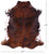 Brindle Natural Cowhide Rug - X-Large 7'3"H x 6'7"W