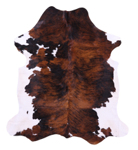 Thumbnail for Tricolor Natural Cowhide Rug - XLarge 7'6