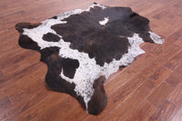 Thumbnail for Salt & Pepper Brown & White Natural Cowhide Rug - XLarge 7'0