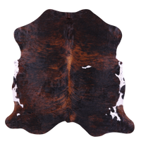 Thumbnail for Brindle Natural Cowhide Rug - Large 6'6