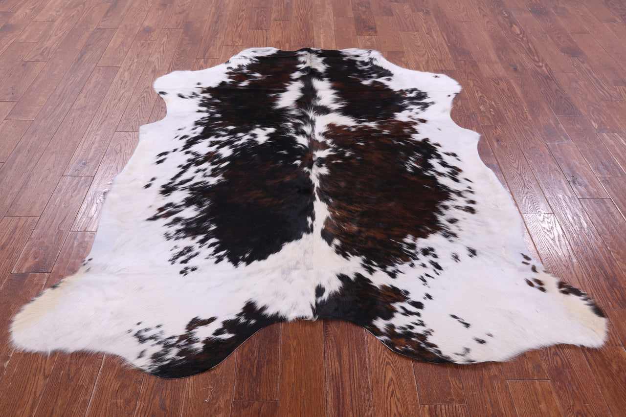 Tricolor Natural Cowhide Rug - Large 6'2"H x 5'11"W