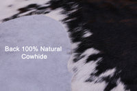 Thumbnail for Tricolor Natural Cowhide Rug - Large 6'2