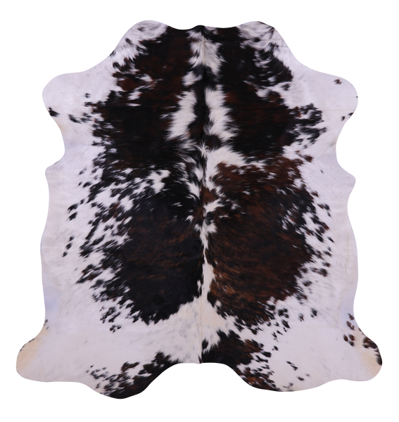 Tricolor Natural Cowhide Rug - Large 6'2"H x 5'11"W