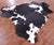 Black & White Natural Cowhide Rug - Large 6'8"H x 6'4"W