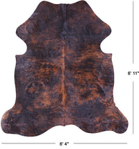 Thumbnail for Brindle Natural Cowhide Rug - Large 6'11