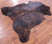 Thumbnail for Brindle Natural Cowhide Rug - Large 6'11