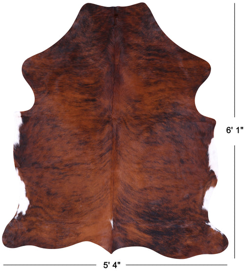 Brindle Natural Cowhide Rug - Medium 6'1