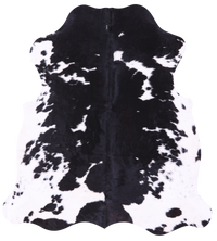 Thumbnail for Black & White Natural Cowhide Rug - Medium 6'1