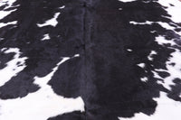 Thumbnail for Black & White Natural Cowhide Rug - Medium 6'1