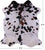 Tricolor Natural Cowhide Rug - Medium 6'2"H x 5'4"W