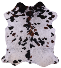 Thumbnail for Tricolor Natural Cowhide Rug - Medium 6'2