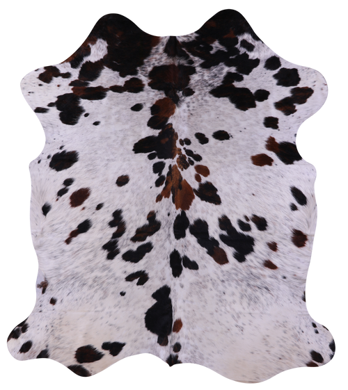 Tricolor Natural Cowhide Rug - Medium 6'2
