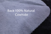 Thumbnail for Black & White Natural Cowhide Rug - Large 6'8