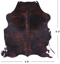 Thumbnail for Brindle Natural Cowhide Rug - Medium 6'2