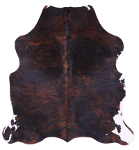 Thumbnail for Brindle Natural Cowhide Rug - Medium 6'2