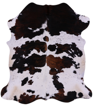 Thumbnail for Tricolor Natural Cowhide Rug - Large 6'8