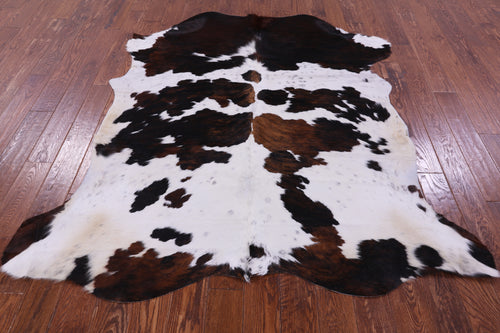 Tricolor Natural Cowhide Rug - Large 6'8