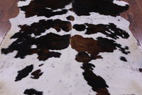 Thumbnail for Tricolor Natural Cowhide Rug - Large 6'8