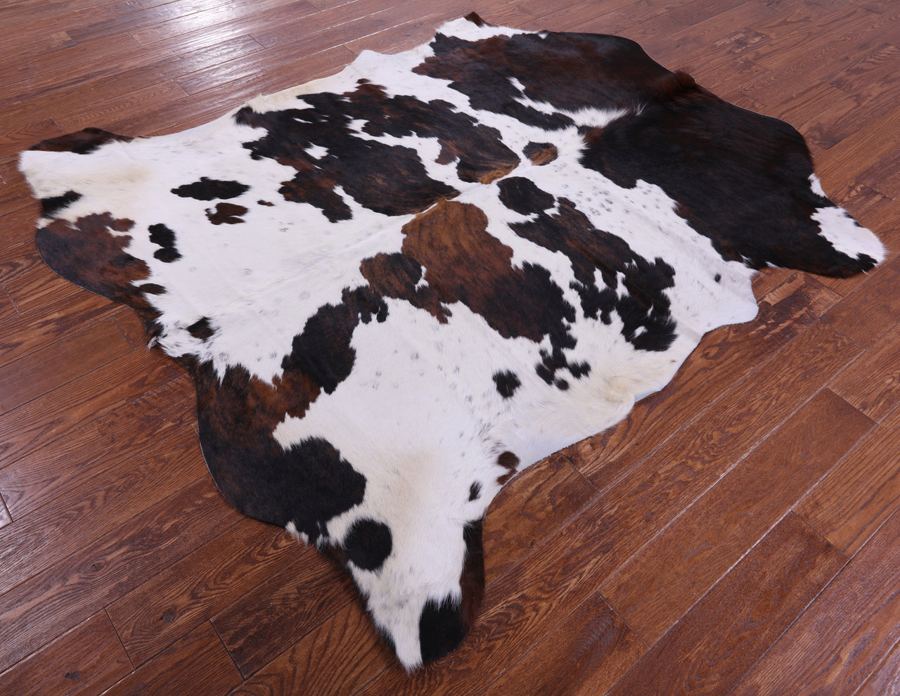 Tricolor Natural Cowhide Rug - Large 6'8"H x 6'0"W