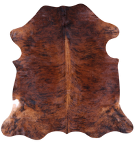 Thumbnail for Brown Natural Cowhide Rug - Large 6'6