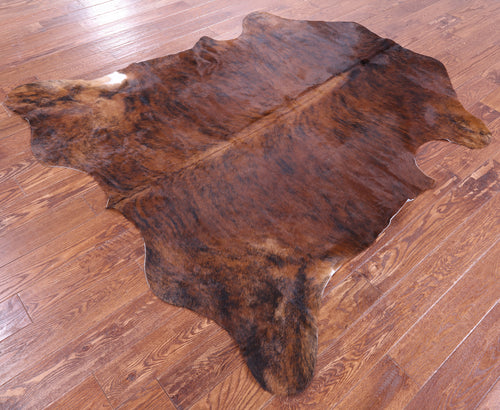 Brindle Natural Cowhide Rug - Large 6'6