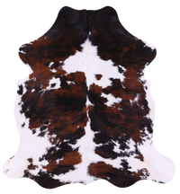 Thumbnail for Tricolor Natural Cowhide Rug - XLarge 7'2