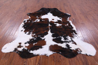 Thumbnail for Tricolor Natural Cowhide Rug - XLarge 7'2