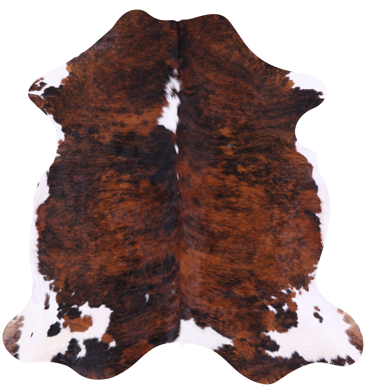 Tricolor Natural Cowhide Rug - Large 6'9"H x 6'5"W