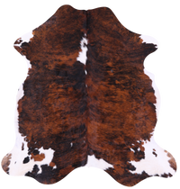 Thumbnail for Tricolor Natural Cowhide Rug - Large 6'9