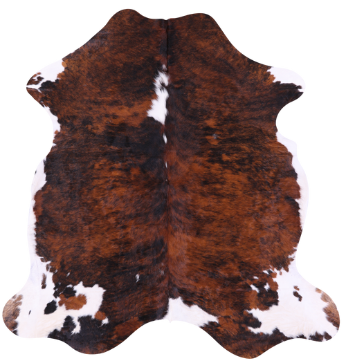 Tricolor Natural Cowhide Rug - Large 6'9