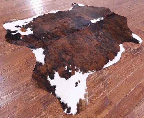 Tricolor Natural Cowhide Rug - Large 6'9