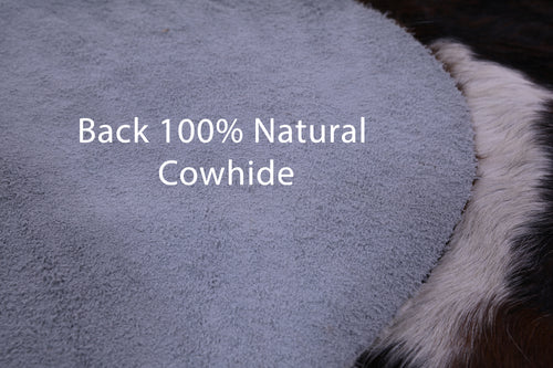 Tricolor Natural Cowhide Rug - Large 6'9