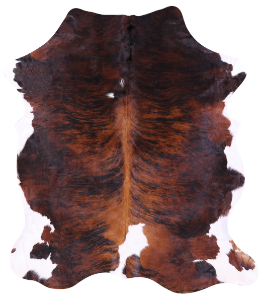 Tricolor Natural Cowhide Rug - XLarge 7'2"H x 6'2"W