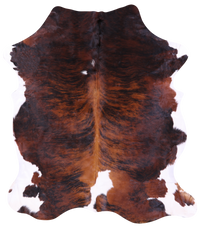 Thumbnail for Tricolor Natural Cowhide Rug - XLarge 7'2