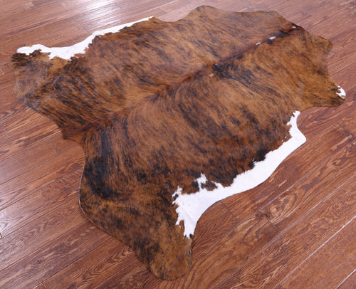 Brindle Natural Cowhide Rug - Medium 6'1