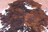 Thumbnail for Tricolor Natural Cowhide Rug - X-Large 7'0