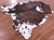 Tricolor Natural Cowhide Rug - X-Large 7'0"H x 6'11"W