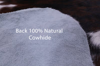 Thumbnail for Tricolor Natural Cowhide Rug - X-Large 7'0