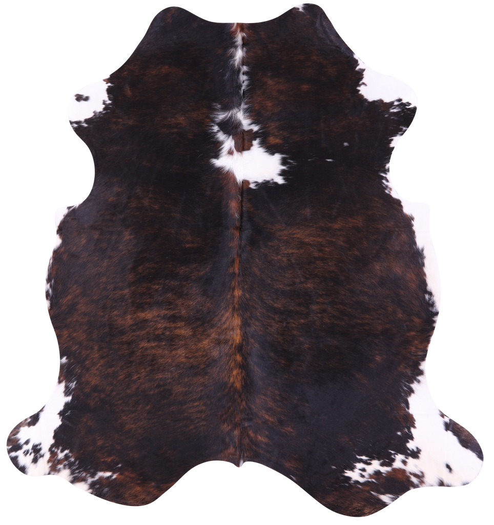 Dark Brindle Natural Cowhide Rug - Large 6'9"H x 6'4"W